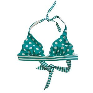 Victoria’s Secret bikini top only size large polkadot